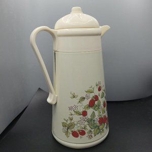 Charming Cream and Red Strawberry Caraffe